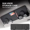 Multi-Functional Car Visor Storage Pouch Double Sunglasses Holder License Card Organizer Car Sun Visor Sunglasses Glasses Clip