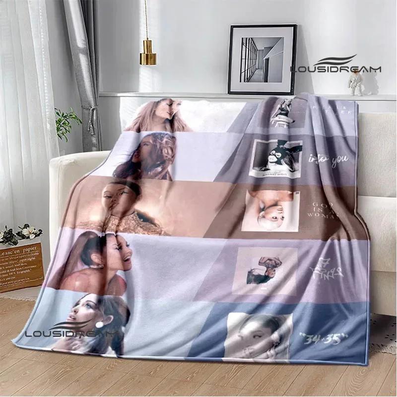 Singer Ariana Grande Printed Blanket Warm Flannel Blankets Soft And Comfortable Home Travel Blanket Bed Linings Birthday Gift