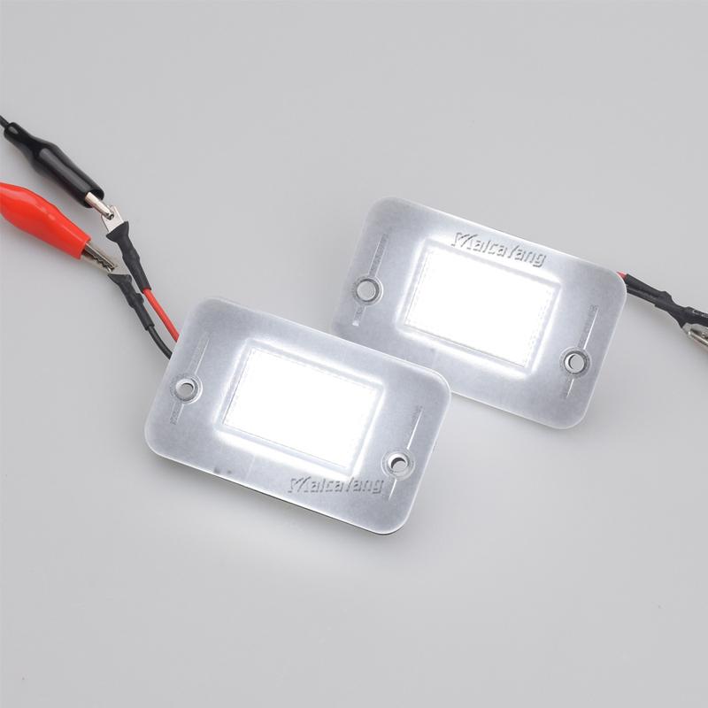 2pcs LED License Number Plate Light Canbus Rear Tag Lamps For 1994-2004 Land Rover Discovery 1 2 For Land Rover Discovery TD5