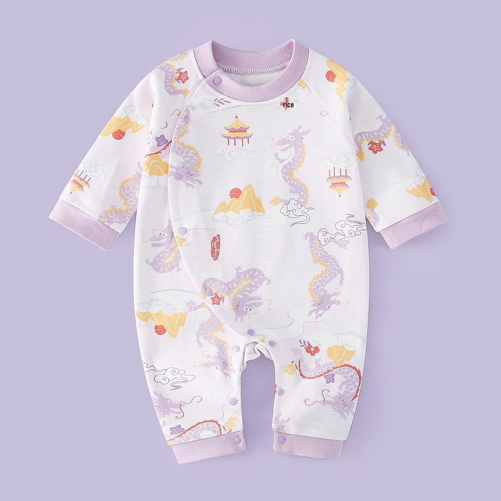 Newborn Unisex Cotton Rompers: Long Sleeve Onesies for Spring & Autumn