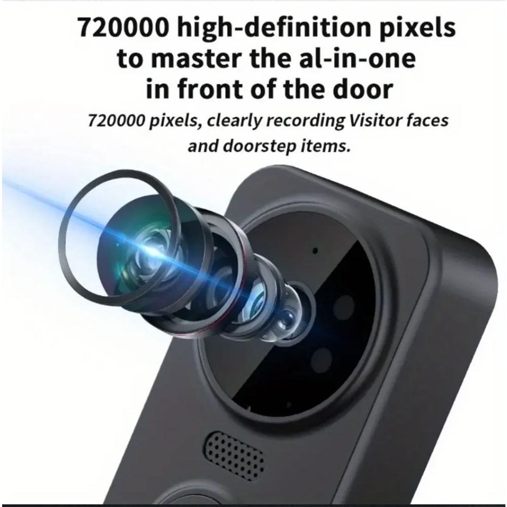 4.3-Inch Smart Wireless Video Doorbell with Two-Way Talk and Peephole Camera