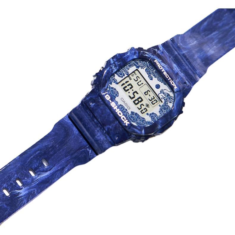 Casio Herren G-SQUAD Serie Blaue Uhr DW-5600BWP-2PFQ