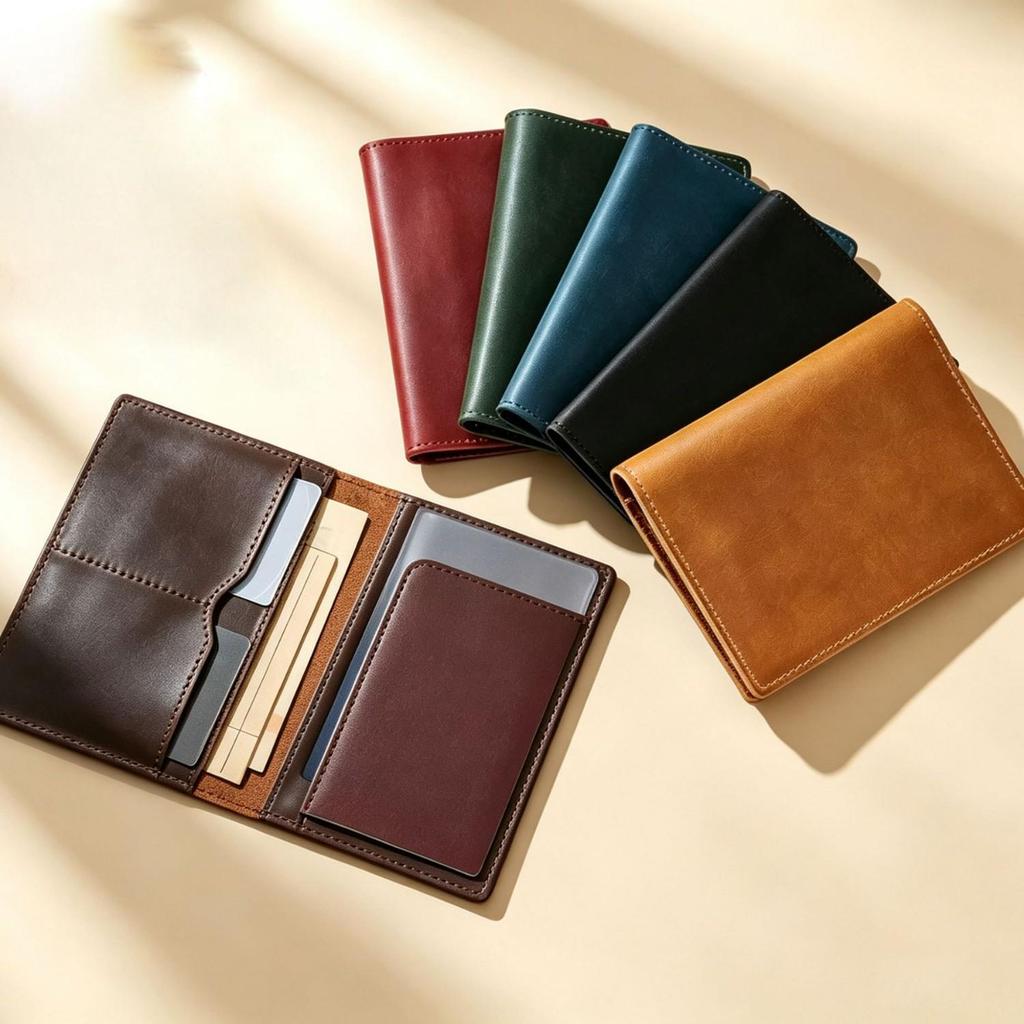 Handmade Cowhide Passport & Card Holder Retro Creative Cover