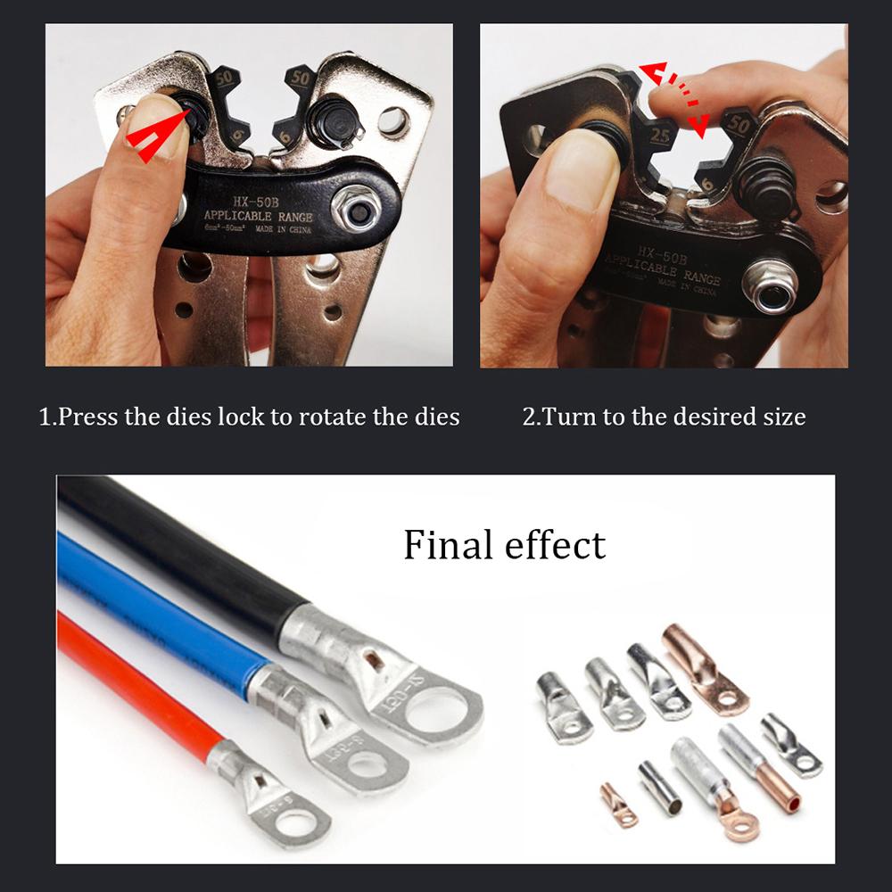 60 PCS Cable Lug Set for 6-25mm² Wire Tinned Copper Wire Lugs Battery Cable Ends Crimp Wire