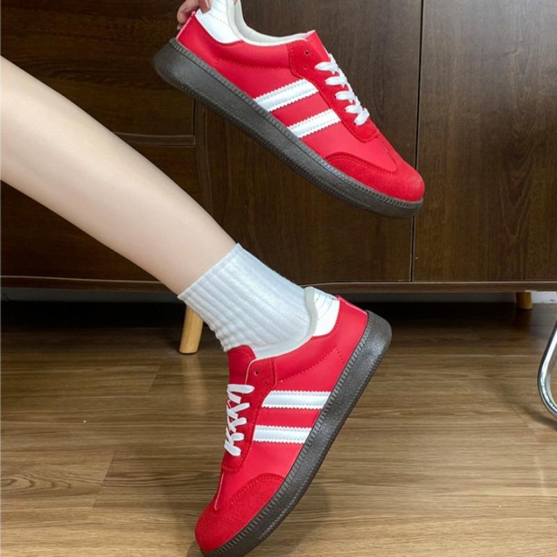 Fashion Women Sneakers Lace Up Vulcanized Shoes Luxury Tennis Training Shoes for Women Fashion Leather Casual Shoes Zapatillas Mujer2025
