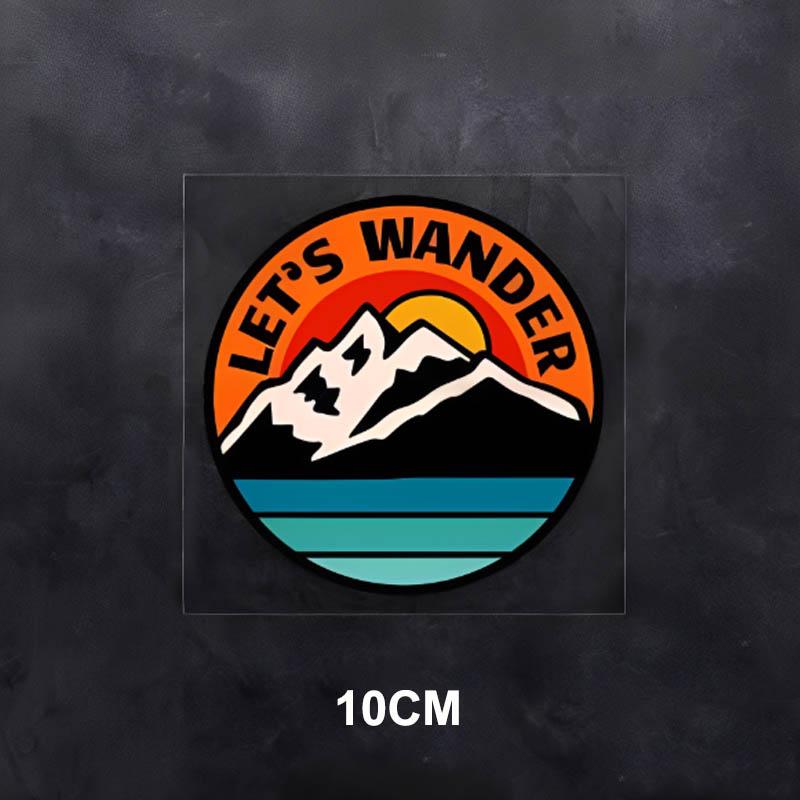 Outdoor Camping Off-road Vehicle Stickers Car Body Glass Side Window Rear Windshield Reflective Decorative Decals Vinyl Material