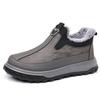 Winter Warm Fleece Lined Mid Top Slip On Snow Boots For Men