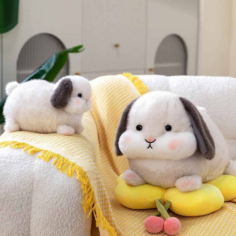 Simulation Rabbit Plush Toys Adorably Rabbit Stuffed Doll Home Decor Toys Kawaii Backpack Pendant Squishy Kid Doll Birthday Gift