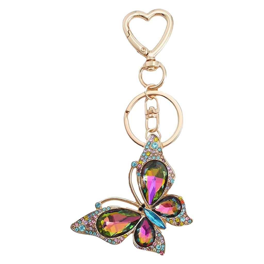 Elegant Butterfly Pendant Key Holder Small Bag Ornament Fashionable Bag Charm Unique Butterfly Accessory for Daily