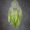 Green Feathers Dream Catcher Large Window Hangings Handmade Wind Chimes Bedroom Decorations For Girls Birthday Gifts