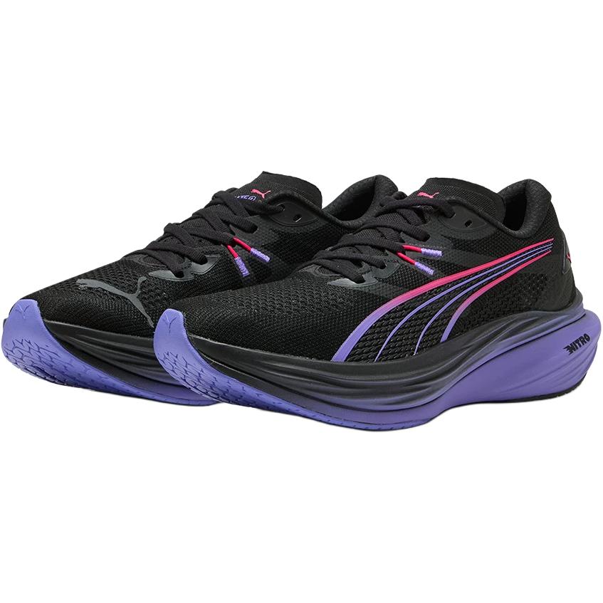 Puma Deviate Nitro Digitokyo Men Sneakers Black Dark-Amethyst 312367-01