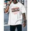 Valencia Herren Grafik-T-Shirts, Entwickelt für das Basketballtraining, Mit Rundhalsausschnitt und kurzen Ärmeln, Perfekt für den urbanen Stil und Trainingseinheiten