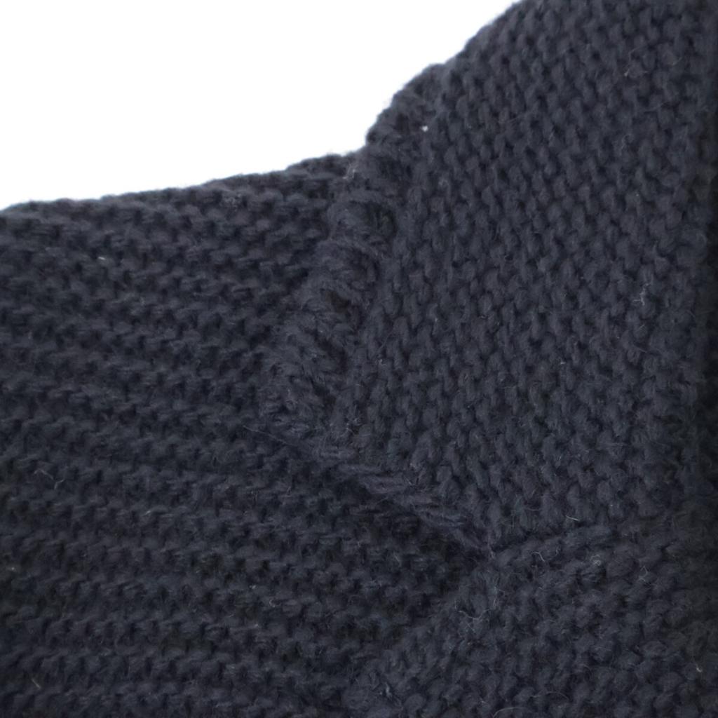 Altea Black wool x acrylic knit jacket Jacket M blackUsed