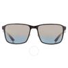 Ray Ban Polarized Blue Gold Chromance Square Unisex Sunglasses Rb3721ch 187 J0 59