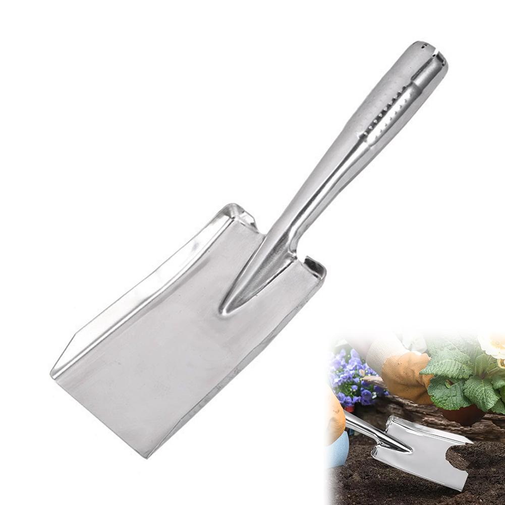 Heavy Duty Stainless Steel Garden Shovel Hand Trowel Rust-Proof Gardening Tool For Planting Transplanting Weeding Digging Yard