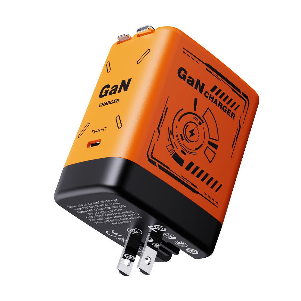 

35W Gallium Nitride Charger for Apple & Huawei - Type-C & L Port Compatible, Portable Charging Head
