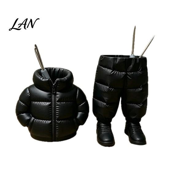 Classroom Supplies Organizer Pencil Holder, Creative Down Jacket Shape, Durable PETG Large Capacity Office Pen Cup, for And Makeup Brush Storage Cute
