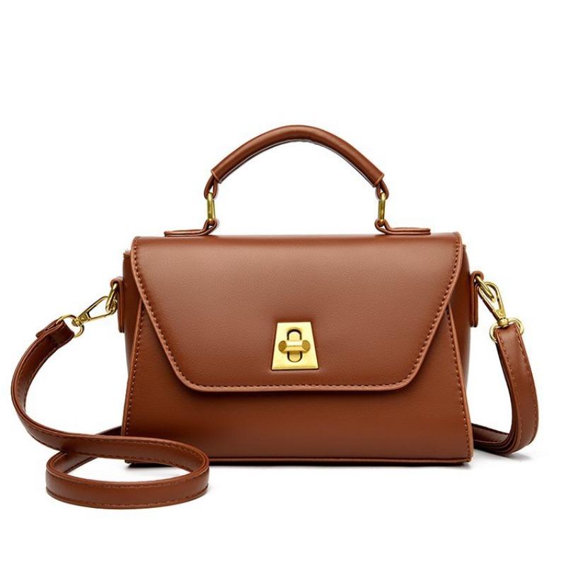 Женские сумки Новые модные винтажные сумки Изысканные сумочки Универсальные сумки через плечо для работы и Сумки-кроссбоди коричневый 2800₽