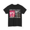 Kat Meme T-shirt, Geboren Om Te Treuzelen Gedwongen Om Opgesloten Te Zitten Kat Grappig Shirt
