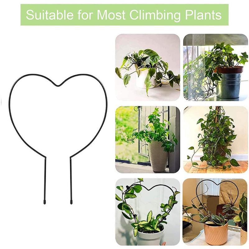 4 Pieces Garden Trellis Rust Free Vine Plant Metal Support Wire Plants Climbing Holder Rack for Garden Stem Stalks Vines