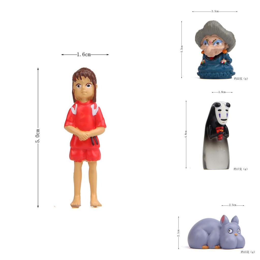Cute Chihiro Yubaba No Face Man Rat Anime Character Mini Model For Home Decor And Gift Giving