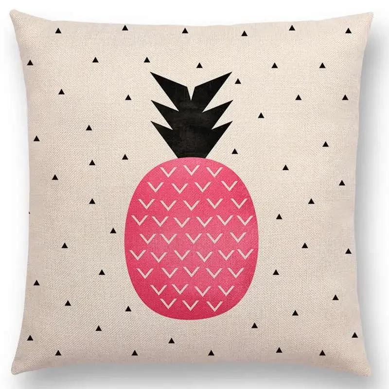 Latest Lovely Happy Cactus Pretty Pineapple Colourful Ice Cream Precious Agate Prints Car Cushion Cover Sofa Throw Pillow Case