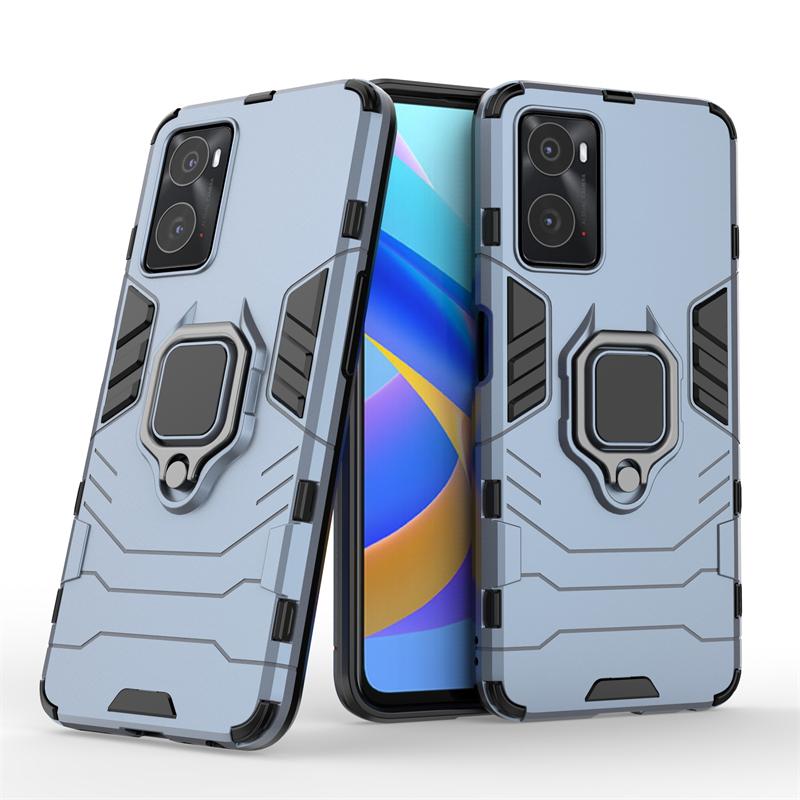 Phone Case For OPPO A96 Cover For OPPO A96 Capas Shockproof Phone Back Magnetic Armor Holder Case For OPPO A 96 A96 Fundas 6.59"