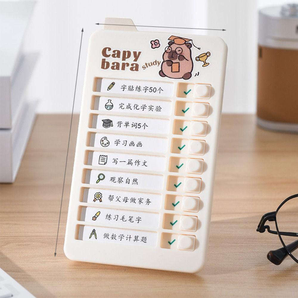 Panda Good Habit Punch Card Capybara Self-discipline Punch Card  To Do List