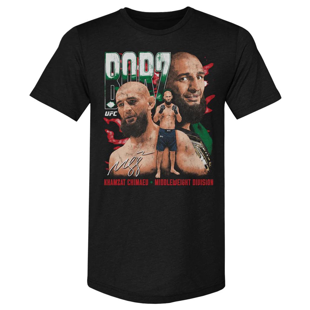 2026 Sommer UFC Khamzat Chimaev Kampf Grafik T-Shirt Damen Sport Baumwolle Kurzarm Locker Freizeit Fitness Shirt Unisex