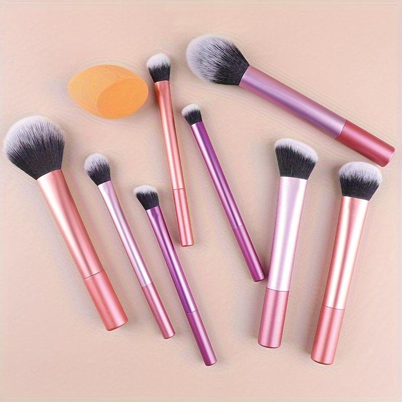 New 8-piece Colorful Makeup Brush Set Portable Loose Powder Blush Foundation Eyeshadow Brush Beauty Brush