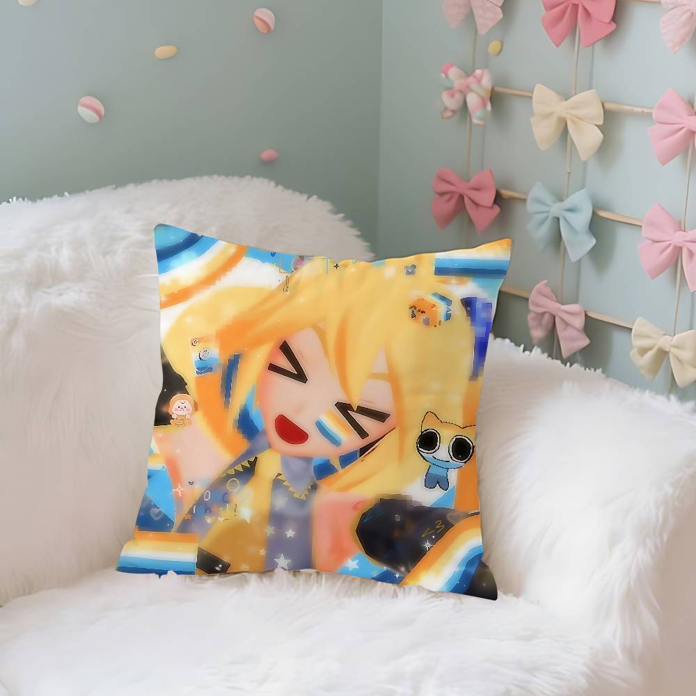 Virtual Singer A-Akita N-Neru Case Plush Fabric Soft Pillowcase Double Sided Print Cushion Cover Household Gifts
