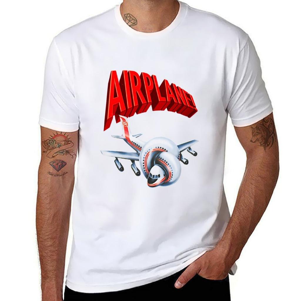 Airplane! Movie Classic T-Shirt T Shirts for Man Graphic Tees T Shirt for Man T Shirts for Man Pack Cotton T-Shirt