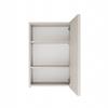 Hanging Bathroom Cabinet with Mirror Above Sink Pola 1Dl 1 Door Cashmere