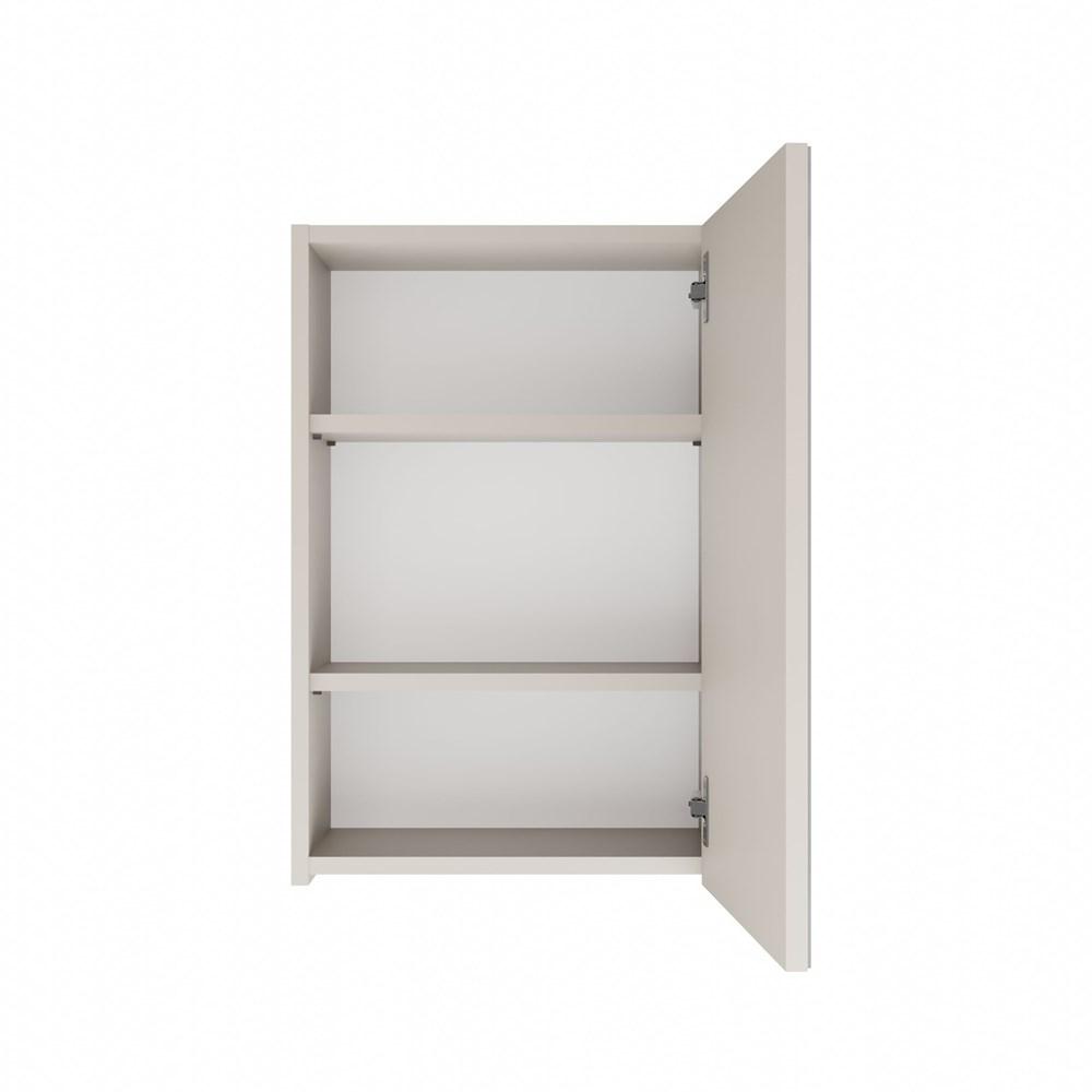 Hanging Bathroom Cabinet with Mirror Above Sink Pola 1Dl 1 Door Cashmere