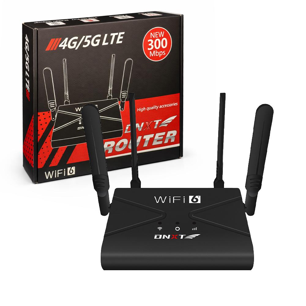 DNXT Rooters Wifi Use Sim Card WiFi6 High Speed Wifi Router WAN/LAN Cat4 Wifi Router Sim AP Mode Routeur a Power Bank Work Use
