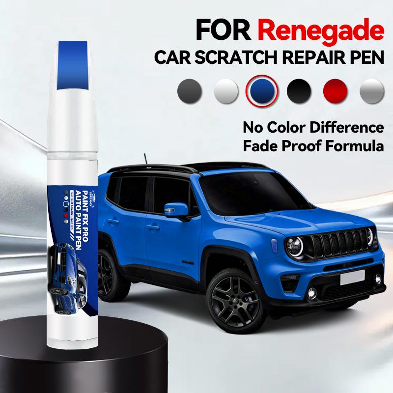 OPRTAMG Zweckfahrzeug Für Jeep Renegade 2014-2025 BU Lackreparaturstift Ausbesserungs-Kratzerentferner DIY Auto Zubehör Schwarz Weiß