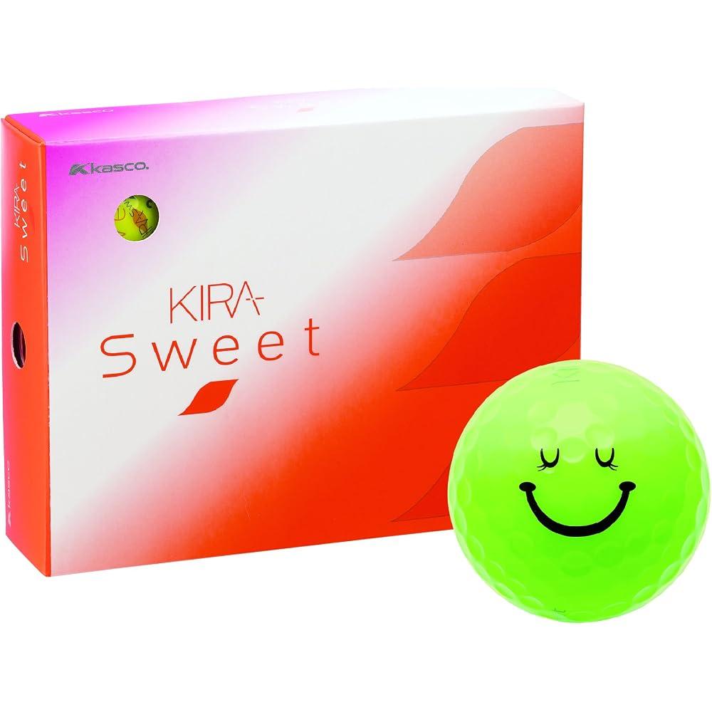Kasco Kira Sweet Golf Balls 1 Dozen (12 Pieces) Lime Color