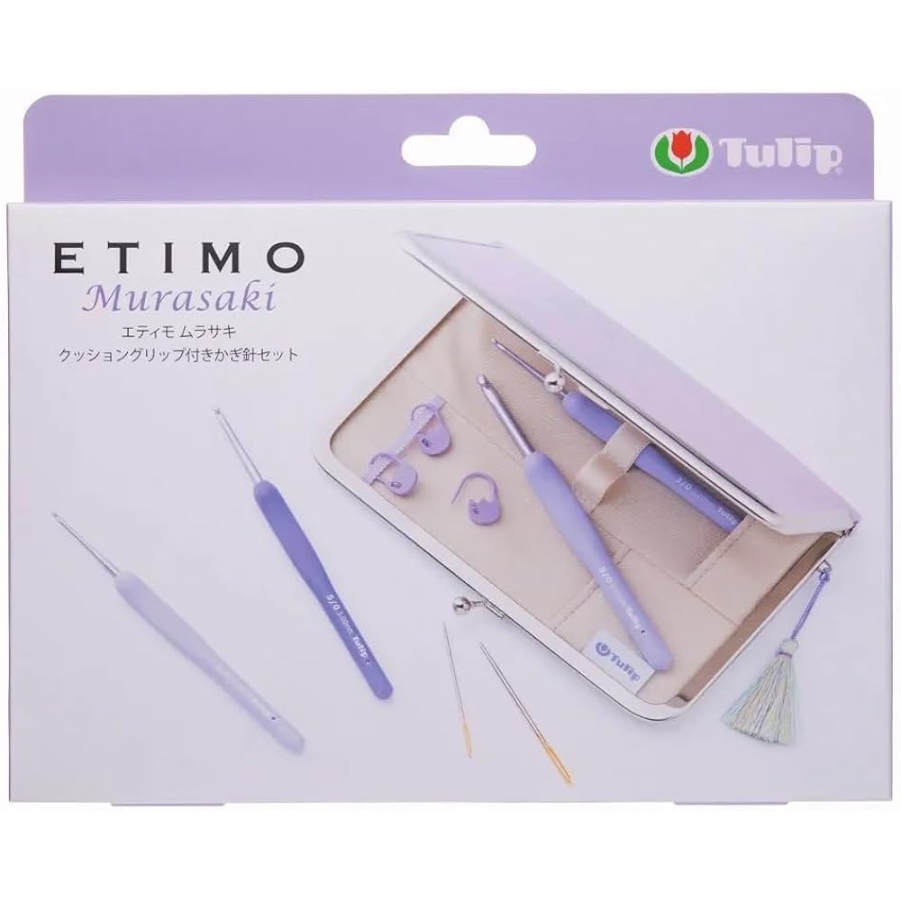 Tulip Tulip Knitting Needles “ETIMO Murasaki (Etimo Murasaki) Cushion Grip Crochet Set TEM-001”