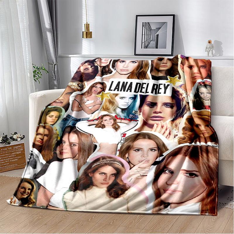 Lana Del Rey Sängerin Lizzy Grant HD Decke, Weiche Überwurfdecke für Zuhause Schlafzimmer Bett Sofa Picknick Reise Büro Abdeckdecke Kinder