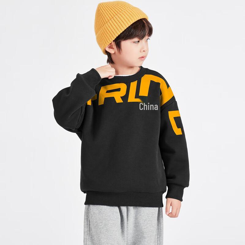 Boys New Year Chinese Style Fleece-Lined Sweatshirt 130
