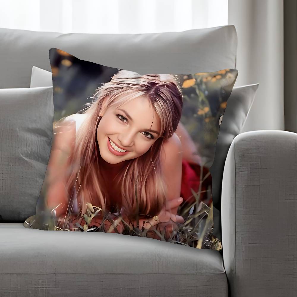 BBritney Singer Spears Verschiedene Größen Quadratische Kissenhülle Für Auto Haus Schlafzimmer Dekor Benutzerdefiniertes Valentinstagsgeschenk