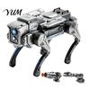 Smart Mechanical Animal Toy Remote Control Robot Dog Toy, Programmable Stunt Wolf Interactive 2.4G RC Pet with Voice & Sound, Gift for Toddlers