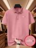 Men's Golf Polo Shirt with NORWAY Pattern Print, Stylish Polo Top - Business Casual T-shirt with Short-sleeve Lapel for Daily Casual Wear Gifting