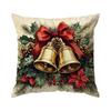 Christmas Reindeer Santa Claus Cushions Pillowcase Polyester Cushion Cover Throw Pillow Sofa Decoration Pillowcover Home Decor