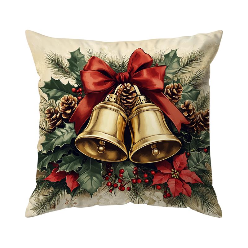 Christmas Reindeer Santa Claus Cushions Pillowcase Polyester Cushion Cover Throw Pillow Sofa Decoration Pillowcover Home Decor