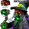 Animated Floating Witch Decoration With Sound & Touch Activated Jaw Movements For Halloween Party Home Garden Decors