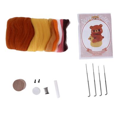 Kit di feltro ad ago Materiale Naturale Funzionamento Semplice Sicuro Ecologico Allevia la Pressione Kit di Feltro