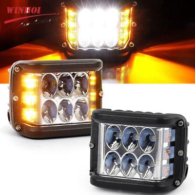 1ks LED pracovní světlo do auta se stroboskopem Třístranné LED výstražné blikače 12-24V LED světlomety pro ATV Offroad 4X4 Nákladní automobil Mlhový světlomet