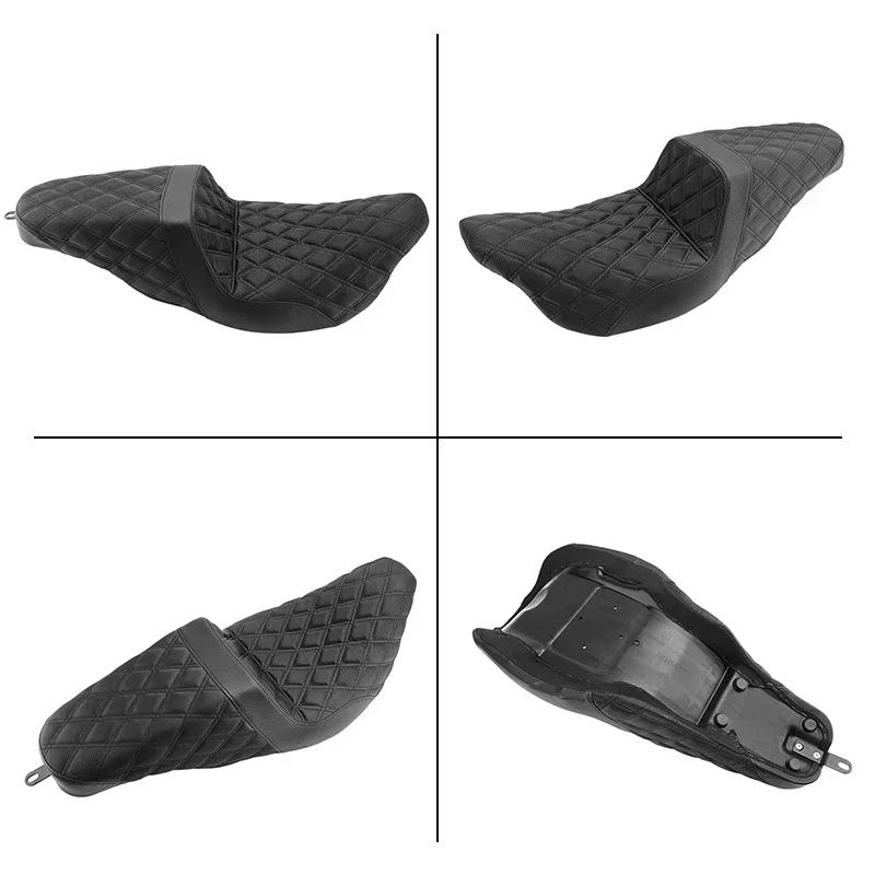 Motorcycle Two-Up Cushion Seat Front Driver Rear Passenger For Harley Touring Road King FLTRXS Electra Glide FLHX CVO 2008-2025