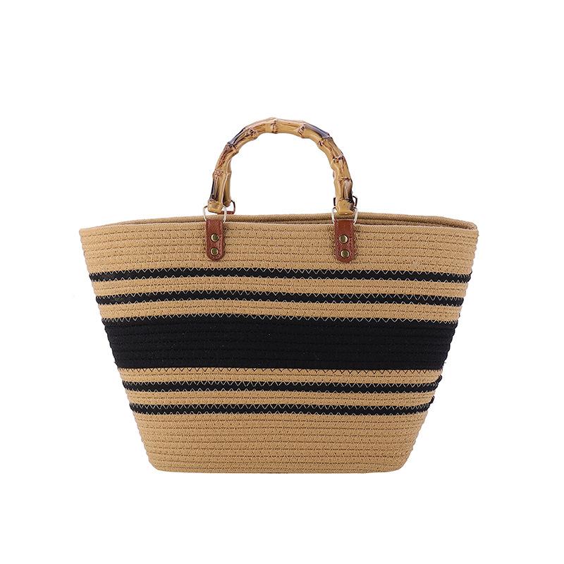 

Темпераментные популярные плетеные женские сумки новые модные сумки с пэчворком на плечо большая вместимость бамбуковая сумка